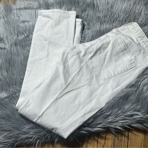 J. Crew White Straight Leg Jeans